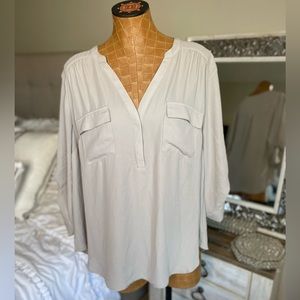 Torrid Harper Tan Georgette Pullover size 2/2X